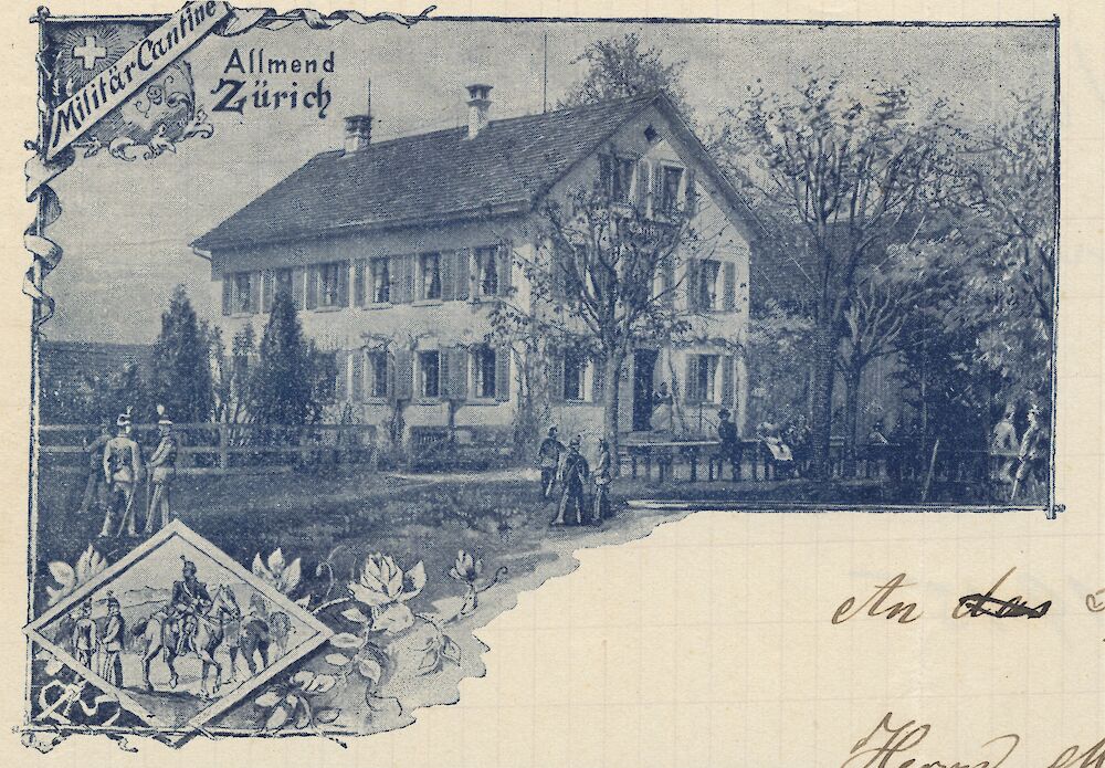 Militär-Cantine ca. 1915 (Foto: BAZ)