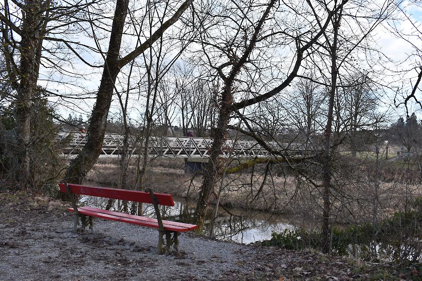 Heute ist die Allmendbrücke wichtige Verbindung für den Fuss- und Veloverkehr zwischen Sihlcity und Wollishofen. (Foto: weingartenexpo)