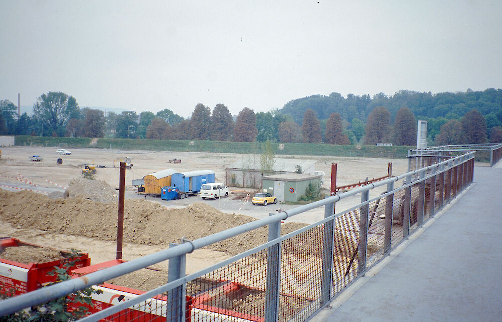 Blick vom Steg über dem Installationsplatz der SBB im Jahr 2003 (Foto: Max Ruckstuhl)