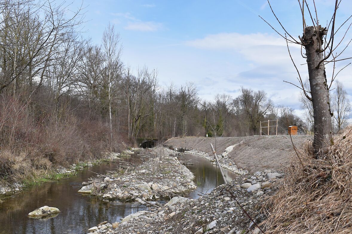 In der Nähe der Gänziloobrücke wurde der Kanal erweitert und ein Zugang geschaffen. (Foto: weingartenexpo)