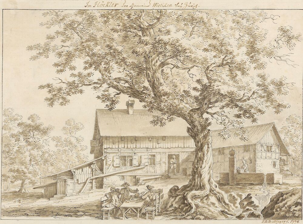 Das Höcklergut 1778. (Bild: ZBZ)